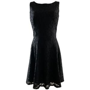 Speechless Juniors 11 Black Lace Dress Open Back Fit and Flare‎ Formal Party